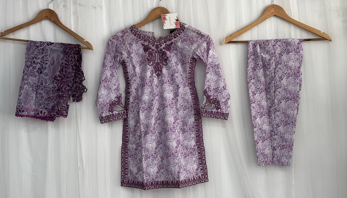 SIMRANS premium 3 piece mummy & me Girls outfit KK 08