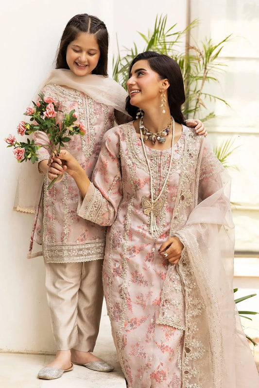 SIMRANS Mehrunisa premium 3 piece mummy & me Ladies khakhi outfit BK15