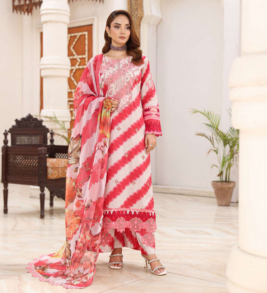 SIMRANS Mehrunisa premium 3 piece mummy & me Ladies red outfit BK17