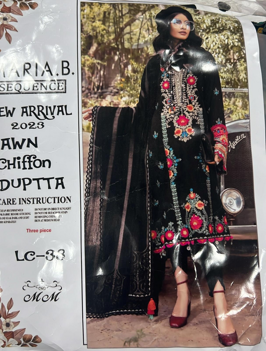 No Return No Exchange HZ09 unstitched