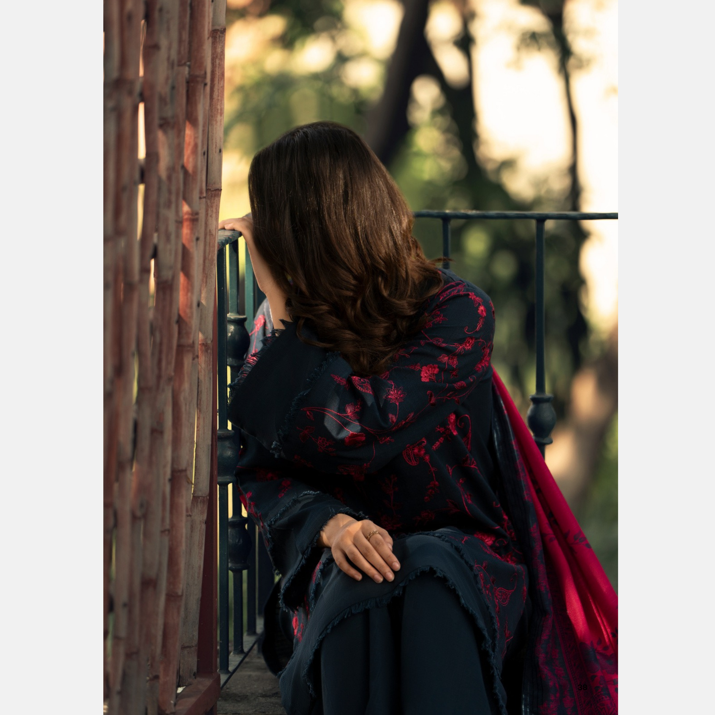 Shadows" Embroidered Khaddar with Wool Shawl Winter Collection by Casuallite ssk06