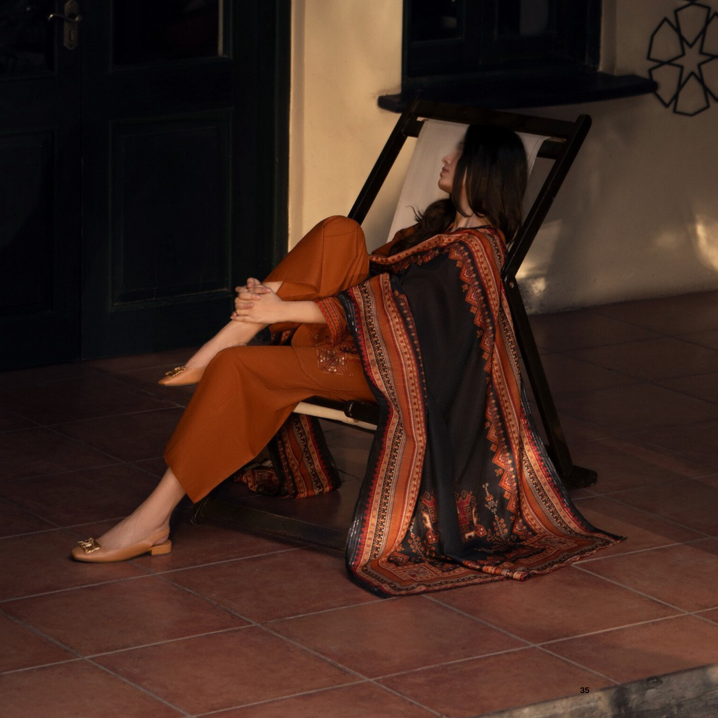 Shadows" Embroidered Khaddar with Wool Shawl Winter Collection by Casuallite ssk07