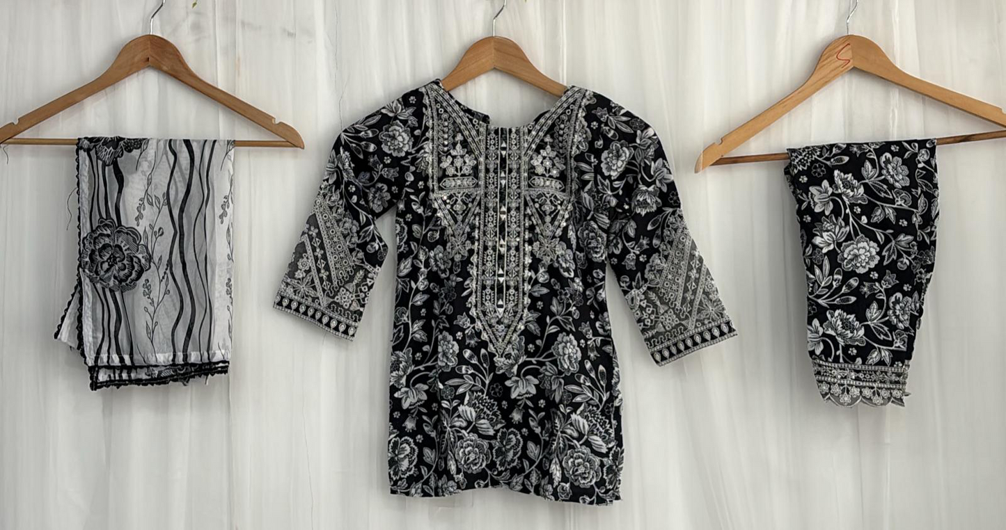 SIMRANS premium 3 piece mummy & me Girls outfit KK 09