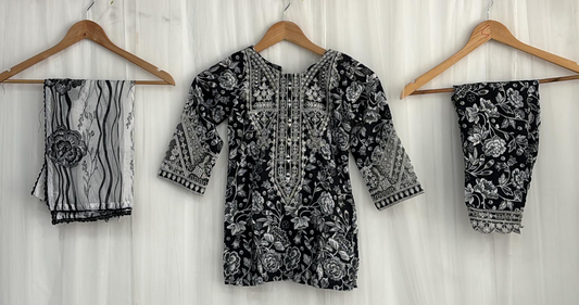 SIMRANS premium 3 piece mummy & me Girls outfit KK 09